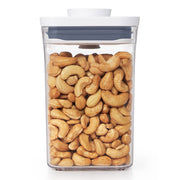 OXO POP 2.0 Rectangle Short 1.6L airtight container with white push-button lid