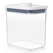 OXO POP 2.0 Rectangle Short 1.6L airtight container with white push-button lid
