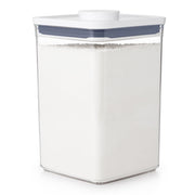 OXO POP 2.0 Slim Rectangle Short 1.1L airtight container with white push-button lid