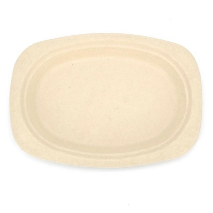 Ronis Oblong Plates Eco-Friendly Wheat Straw Disposable 23x16cm 30pk
