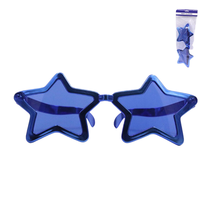 Jumbo Star Glasses - Blue