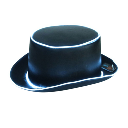 Ronis Light Up Top Hat Black