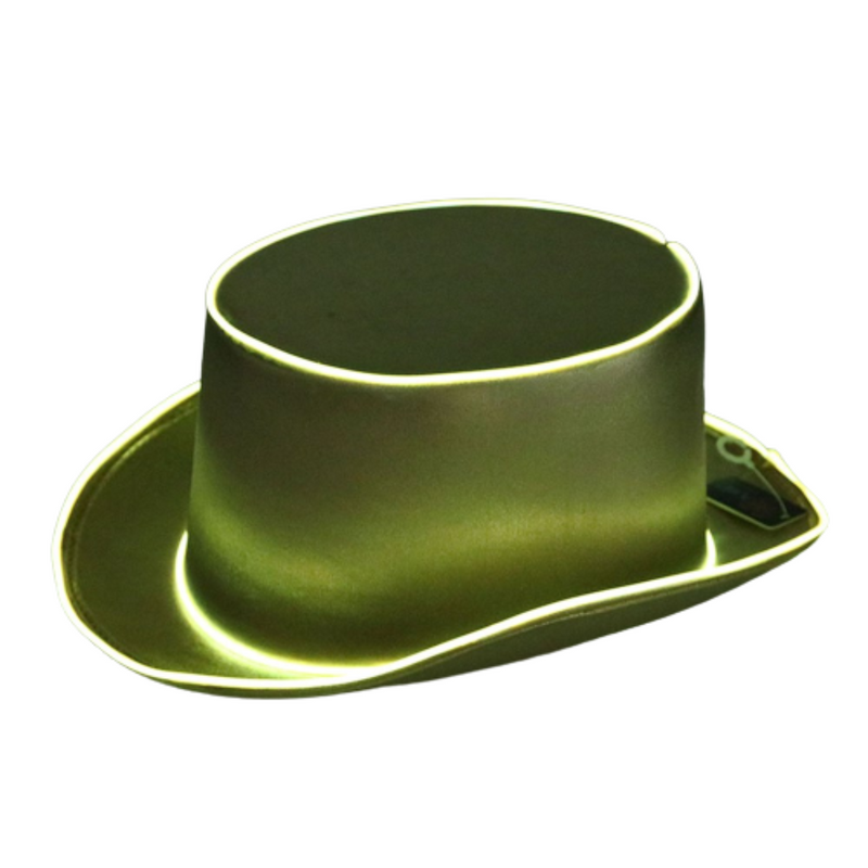 Light Up Top Hat - Gold