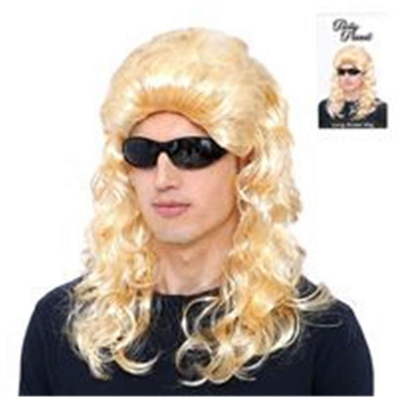 Long Blonde Mullet Wig