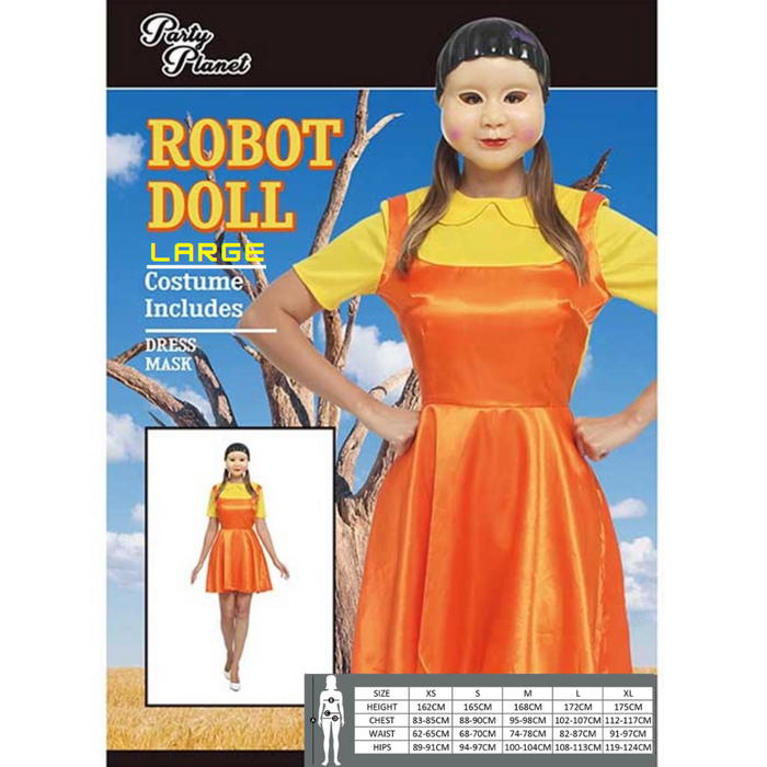 Robot Doll Dress Size Large