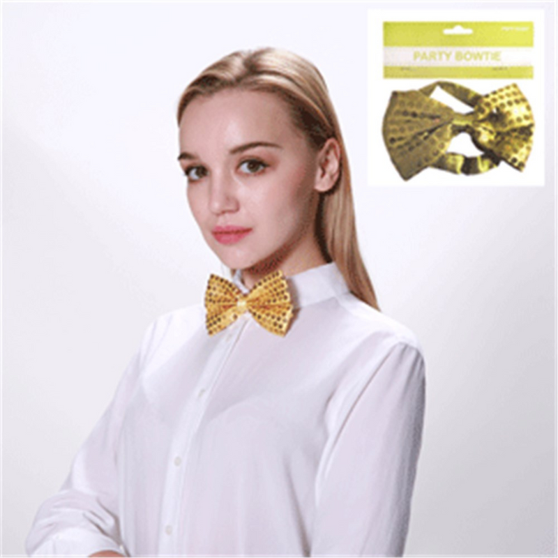 Sequin Bowtie - Yellow