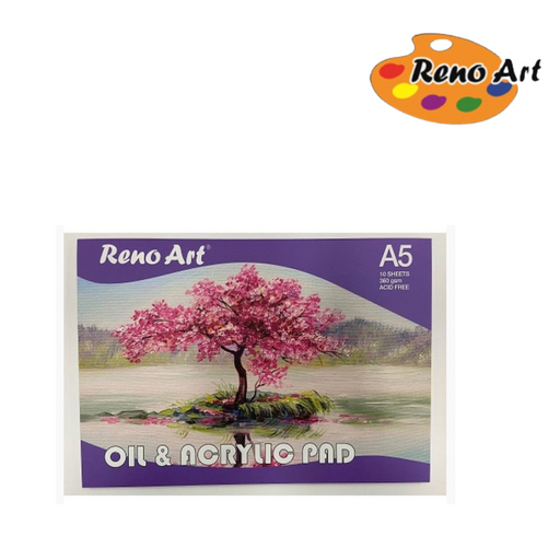 Oil and Acrylic Pad A5 300gsm 10 sheets heavy weight painting paper for acrylic and oil studies