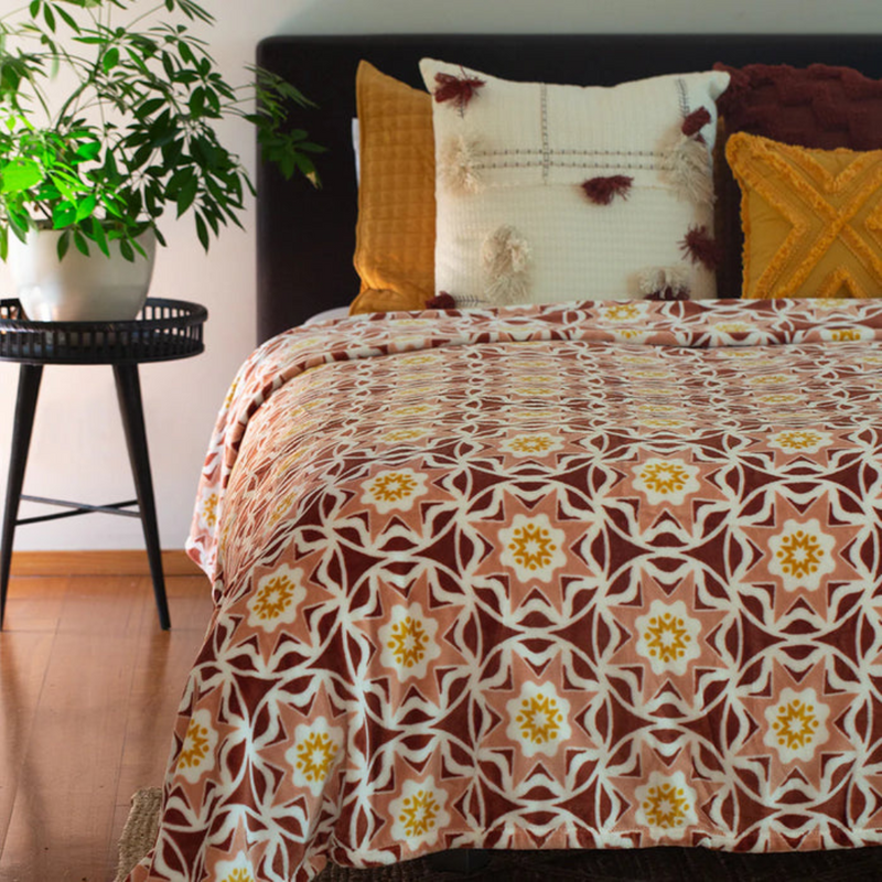 Ronis Oriana Blanket 240x260cm Red Multi