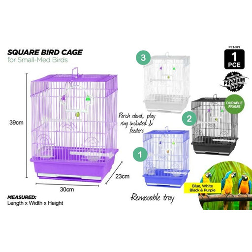 Bird Cage Square 30x23x39cm