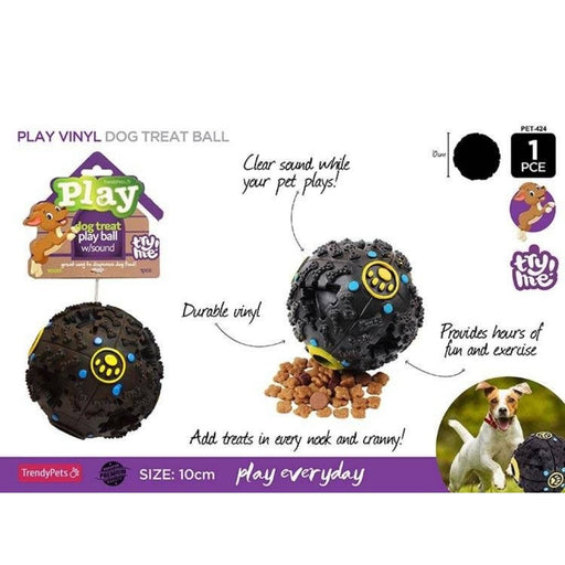 Squeak Pet Toy Treat Ball 10cm