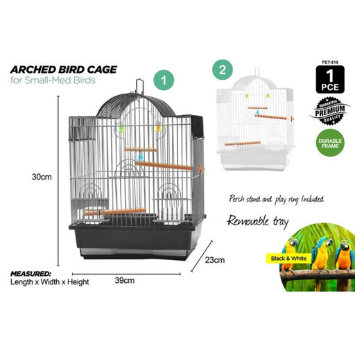 Arched Bird Cage 30x23x39cm
