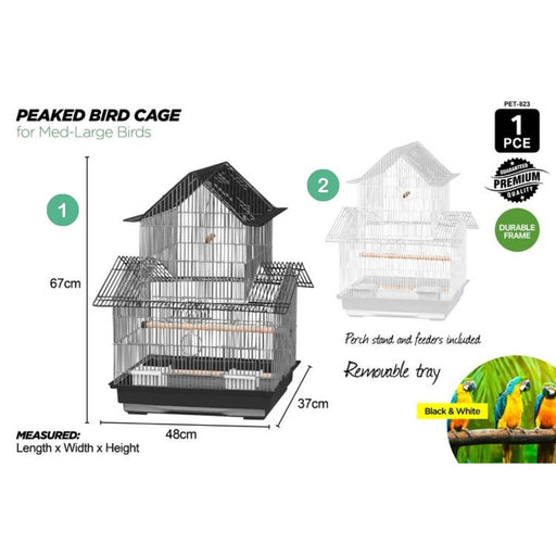 Peaked Bird Cage 48x37x67cm