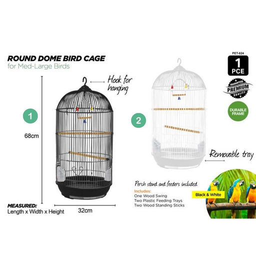 Bird Cage Dome 32x32x68cm