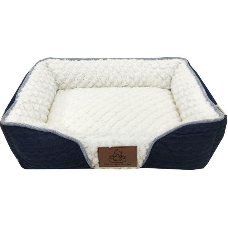 Pet Bed Square Ortho Knitted S
