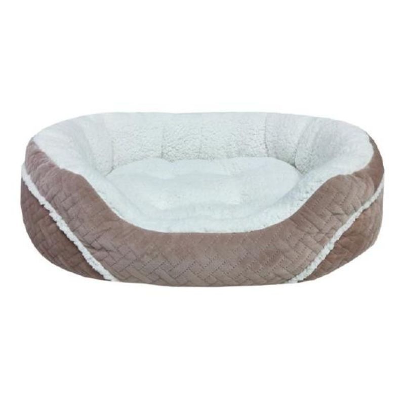 Pet Bed Oval Teddy Bear Fleece L