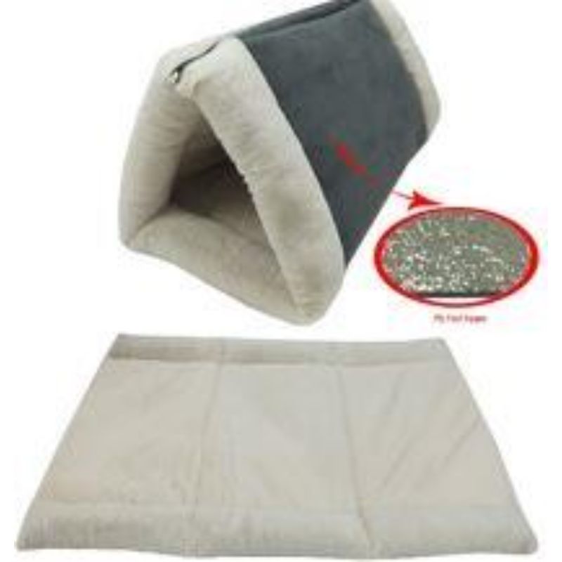 Dual Pet Cave & Mat Insulated Self Heating