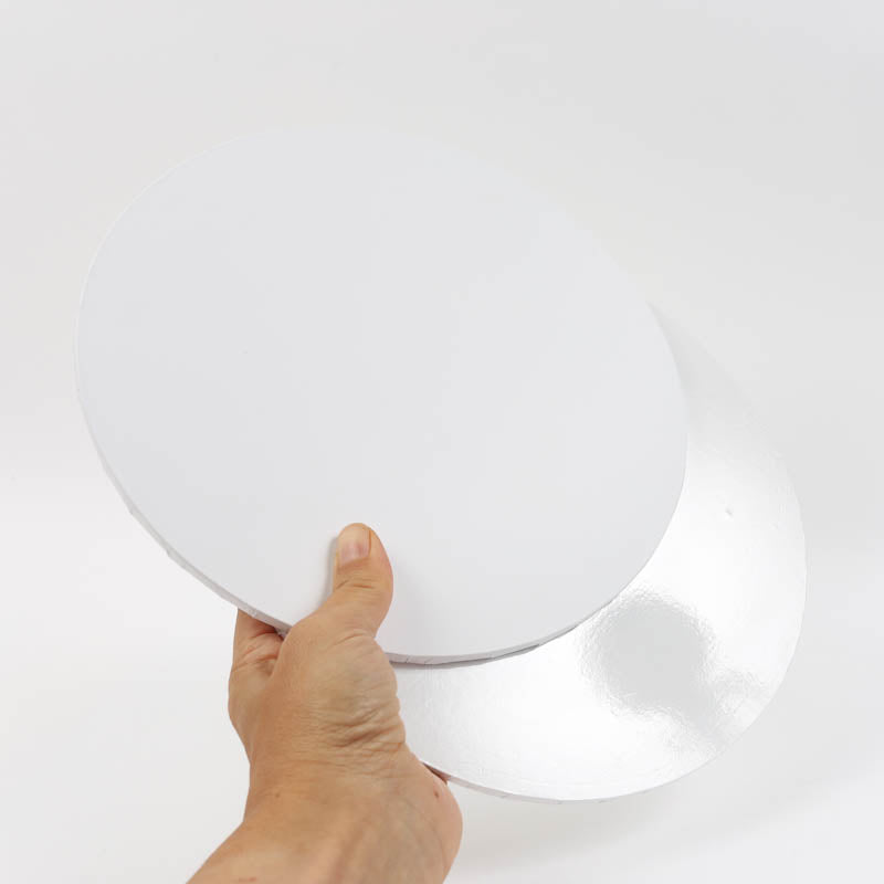 Gloss White Masonite Cake Board - 10In Round