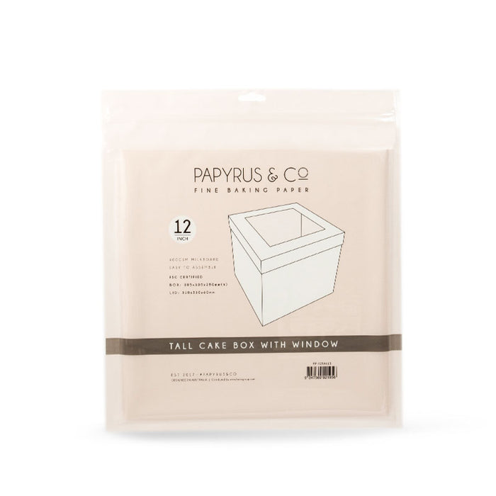 Papyrus Hangsell 12In Tall Cake Box With Window
