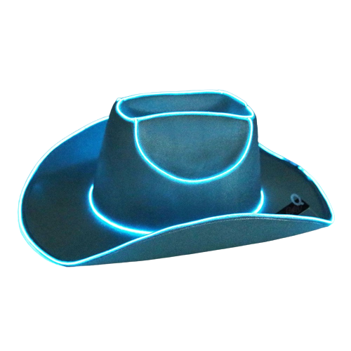 Light Up Cowgirl Hat - Blue