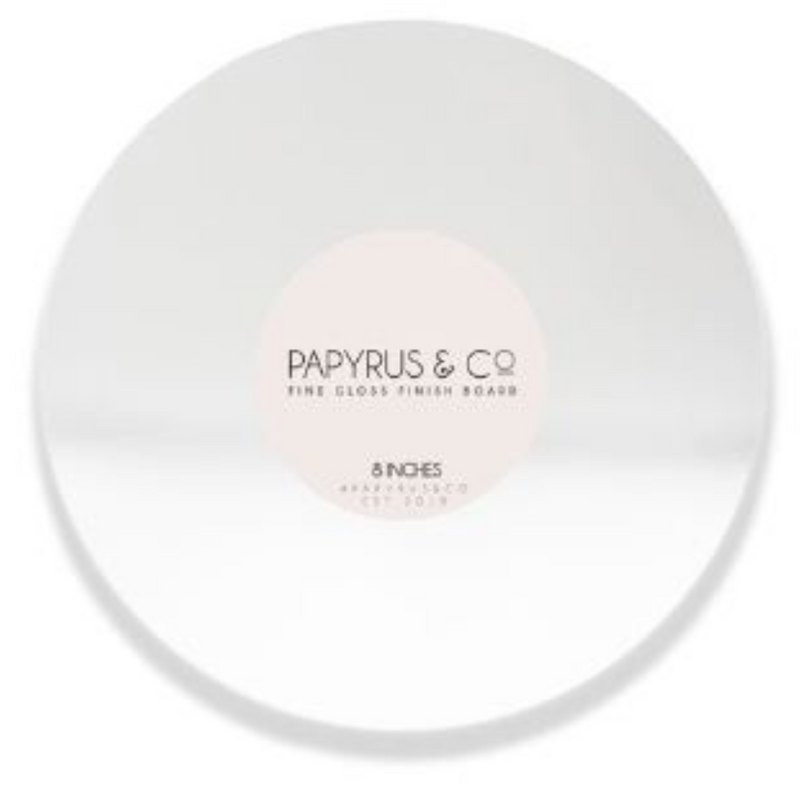 Cake Board Masonite Cake Board Gloss White 20.3Cm