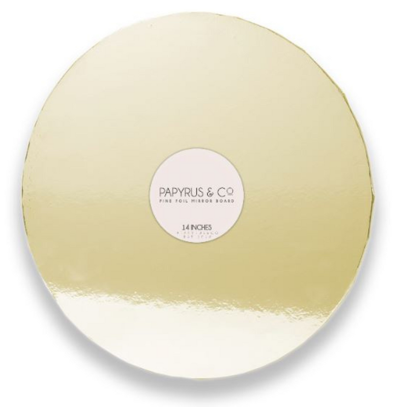 Cake Board Mirror Masonite Cake Board Gold 35.6Cm