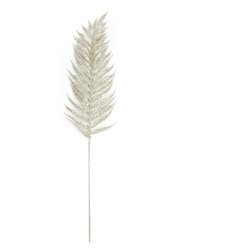 Ronis Palm Leaf Glitter Spray 78cm Assorted