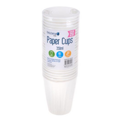 Ronis Paper Cup Disposable White 350ml 25pk
