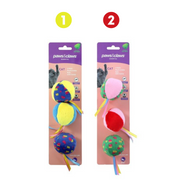 Ronis Paws and Claws Plush Crinkle Balls With Catnip Cat Toy 3pk 2 Asstd