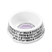 Ronis Paws and Claws Printed Melamine Cat Bowl 14x4cm 3 Asstd
