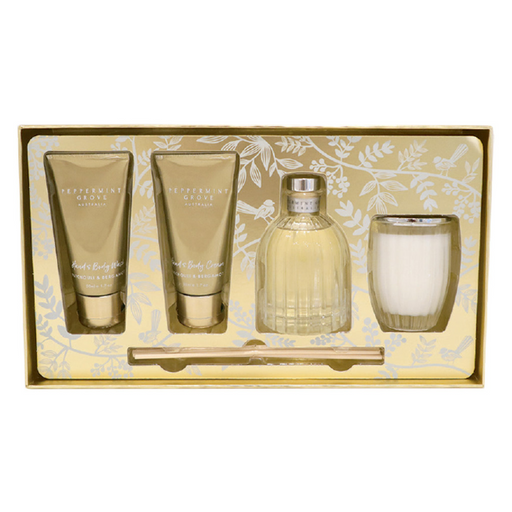 Ronis Peppermint Grove Lemongrass and Lime Mini Candle, Diffuser and Wash Gift Set
