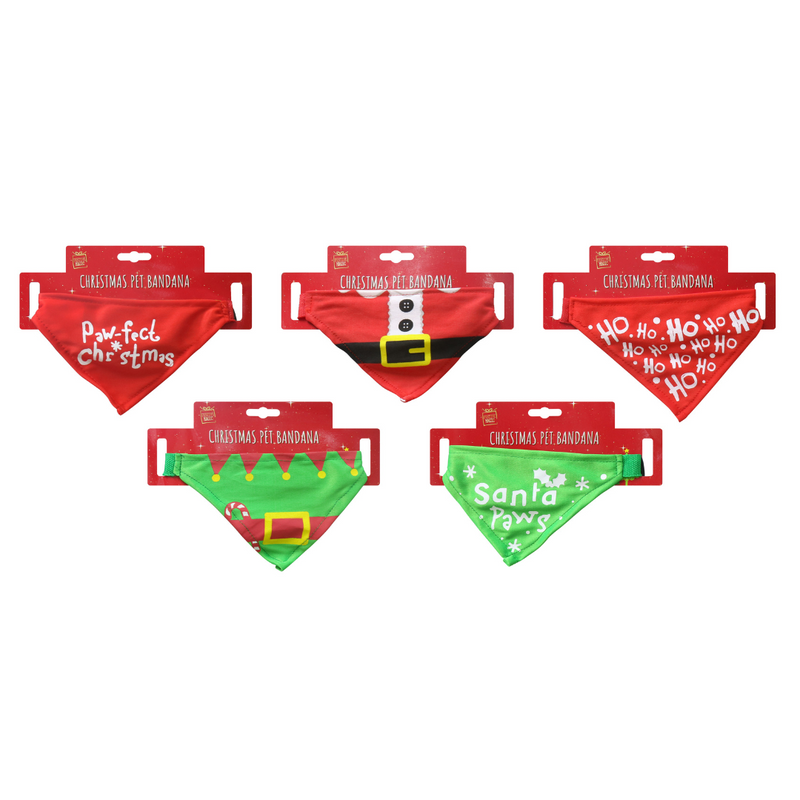 Ronis Pet Bandana Christmas Assorted