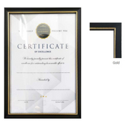 Budget document frame black A4 21x29.7cm for certificates posters and documents – thumbnail