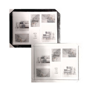 Ronis Photo Frame Double Matted Connor Black & White 6 Window Collage 40x50cm Assorted