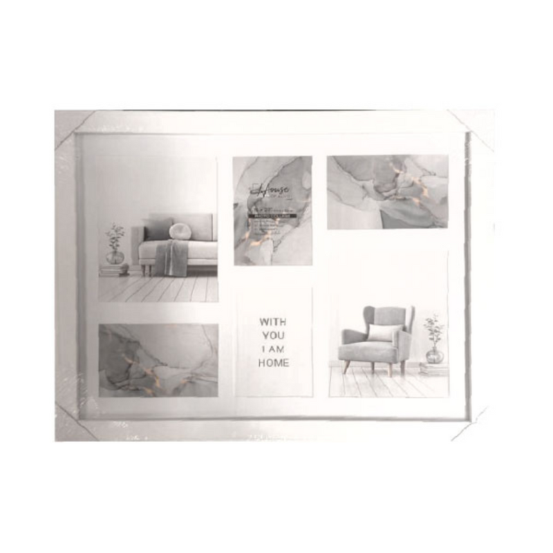 Ronis Photo Frame Double Matted Connor Black & White 6 Window Collage 40x50cm Assorted