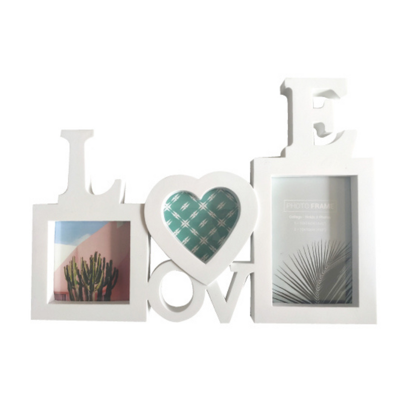 Josie white collage photo frame with 3 windows size 37.5x26.5x2cm