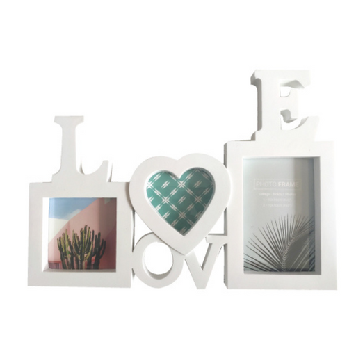 Josie white collage photo frame with 3 windows size 37.5x26.5x2cm