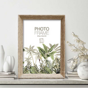 Mindari slim line wood grain photo frame 10x15cm white and black mix assorted 4x6 picture frame – thumbnail