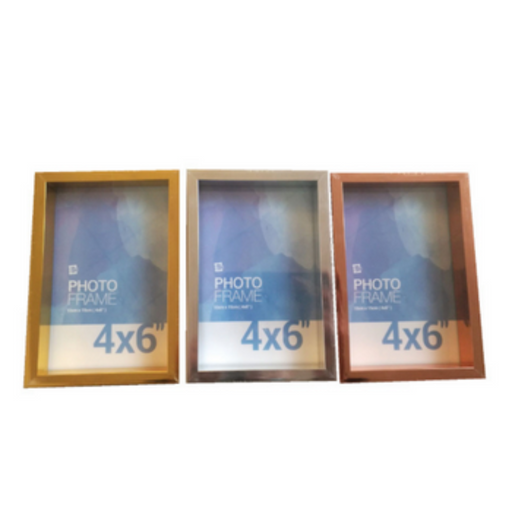 Ronis Photo Frame Quinn Metallic Box Frame10x15cm Assorted