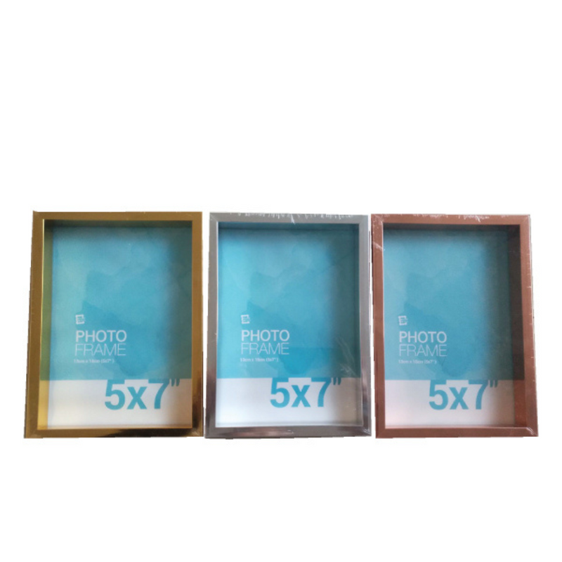 Quinn metallic box photo frame 13x18cm assorted finishes for photos and prints