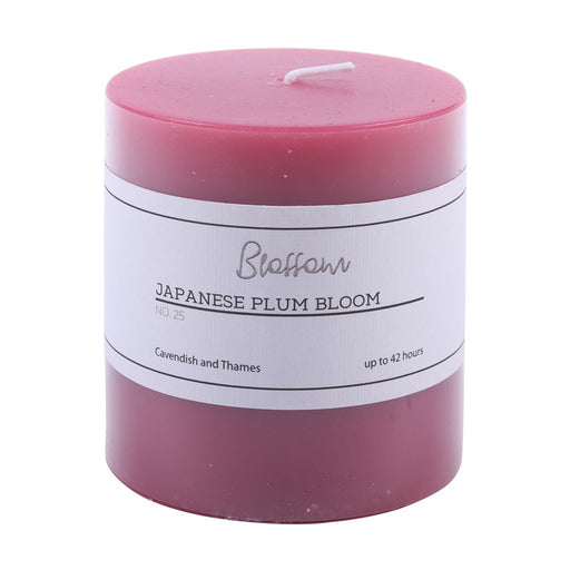Ronis Pillar Candle Blossom Japanese Plum Blood 7x7.5cm