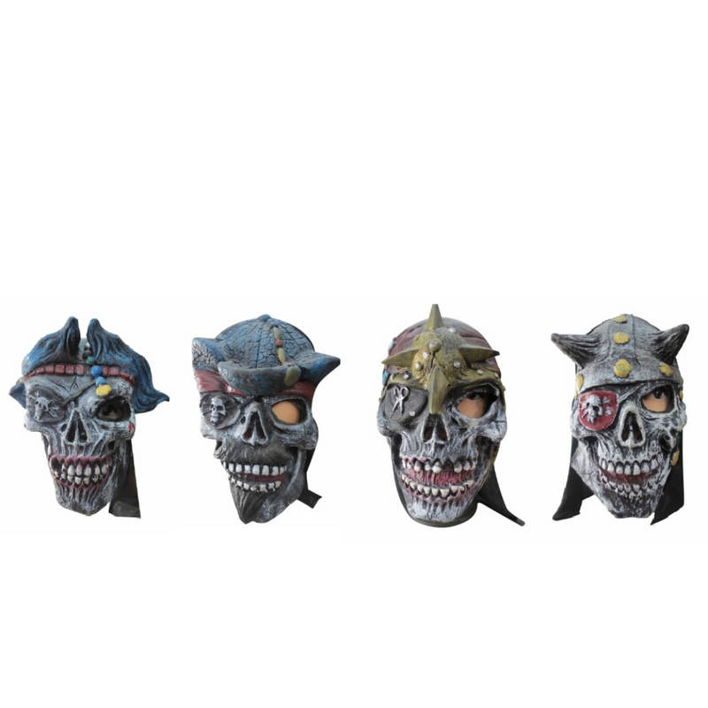 Ronis Pirates Skeleton Warrior Masks 4 Asstd