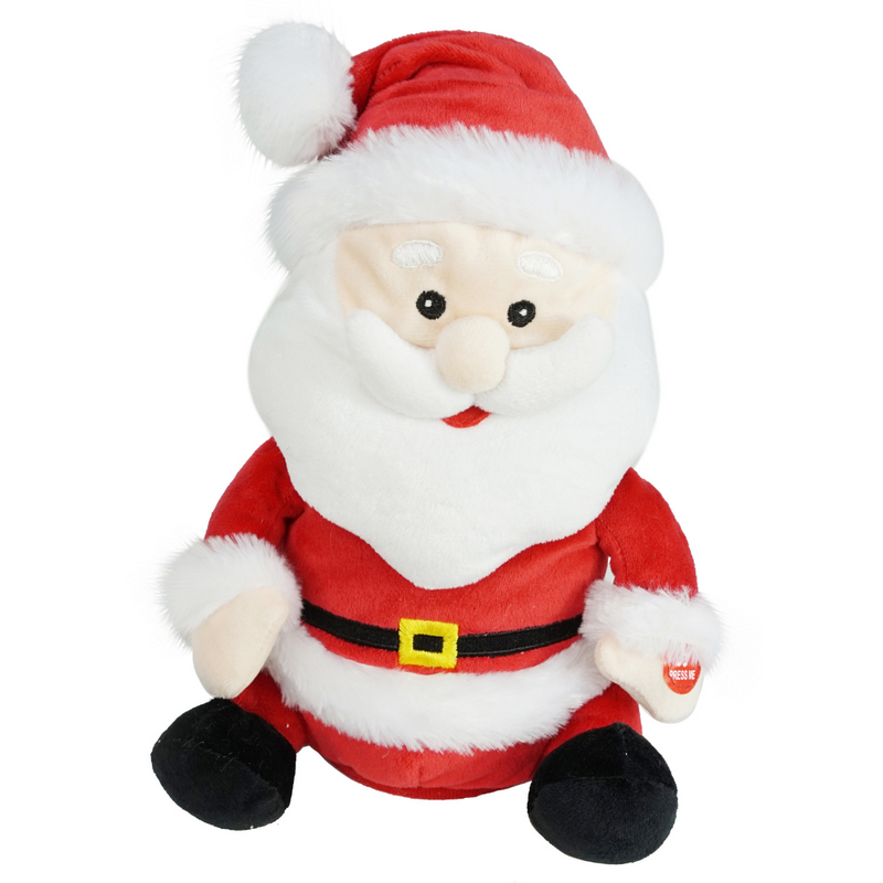 Plush Sing N Nodding Santa 