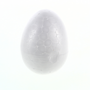 Polystyrene Eggs Plain 8pk
