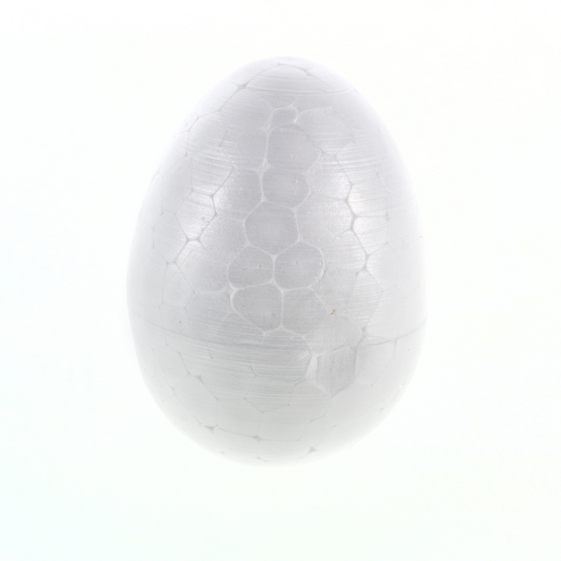 Polystyrene Eggs Plain 8pk