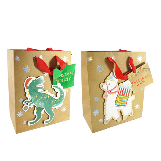 Ronis Pop-Up Dinosaur Gift Bag Medium 2 Asstd