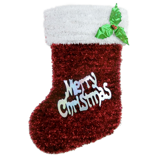 Tinsel Stocking Merry Christmas