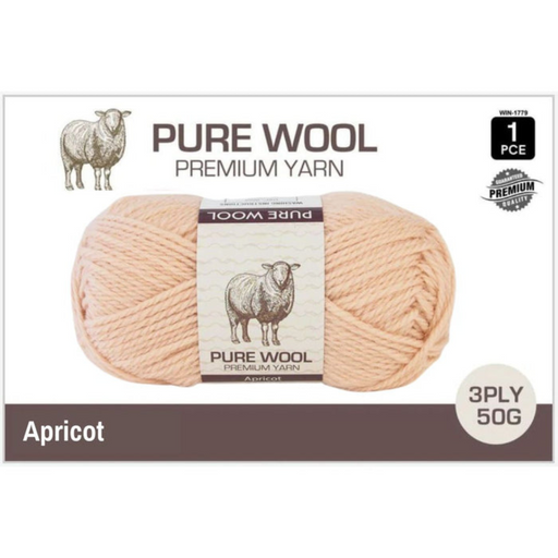Ronis Pure Wool 3 Ply 50g Apricot