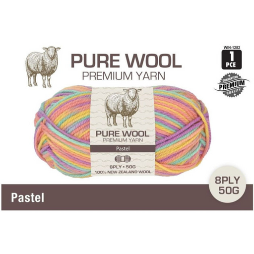 Ronis Pure Wool 3ply 50g Pastel