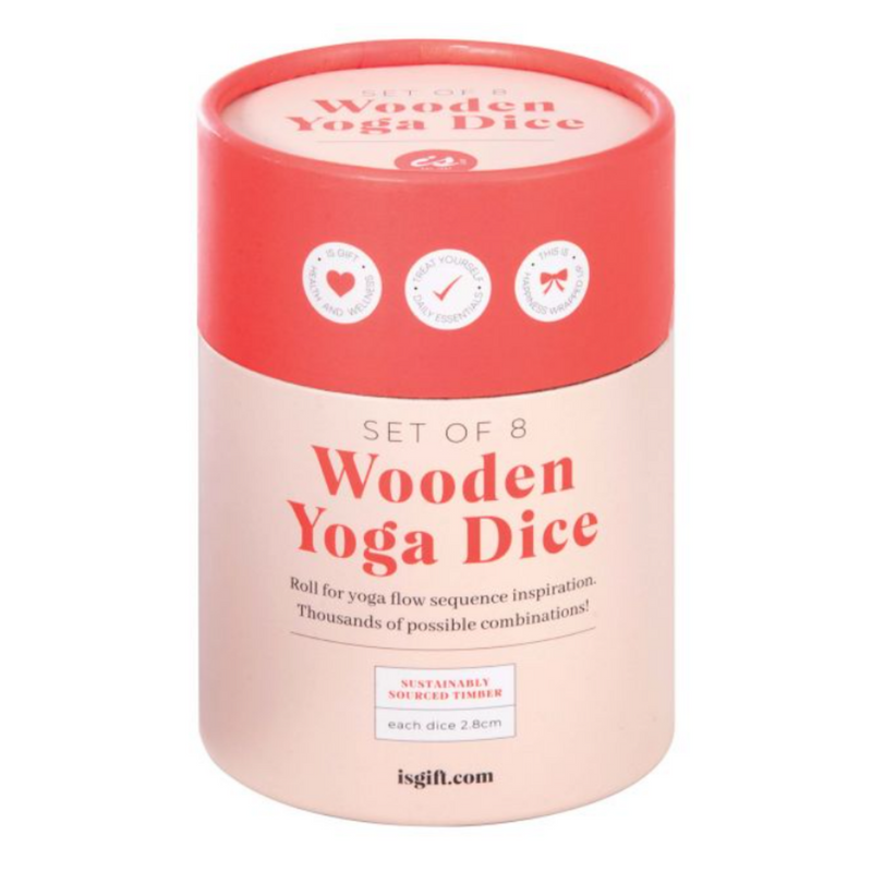 Wooden Yoga Dice Set