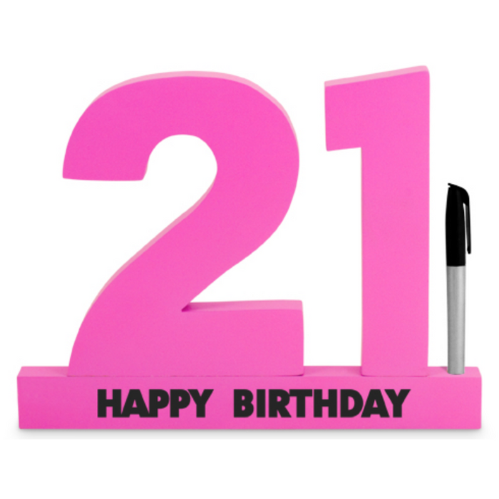 21St Pink Signature Block